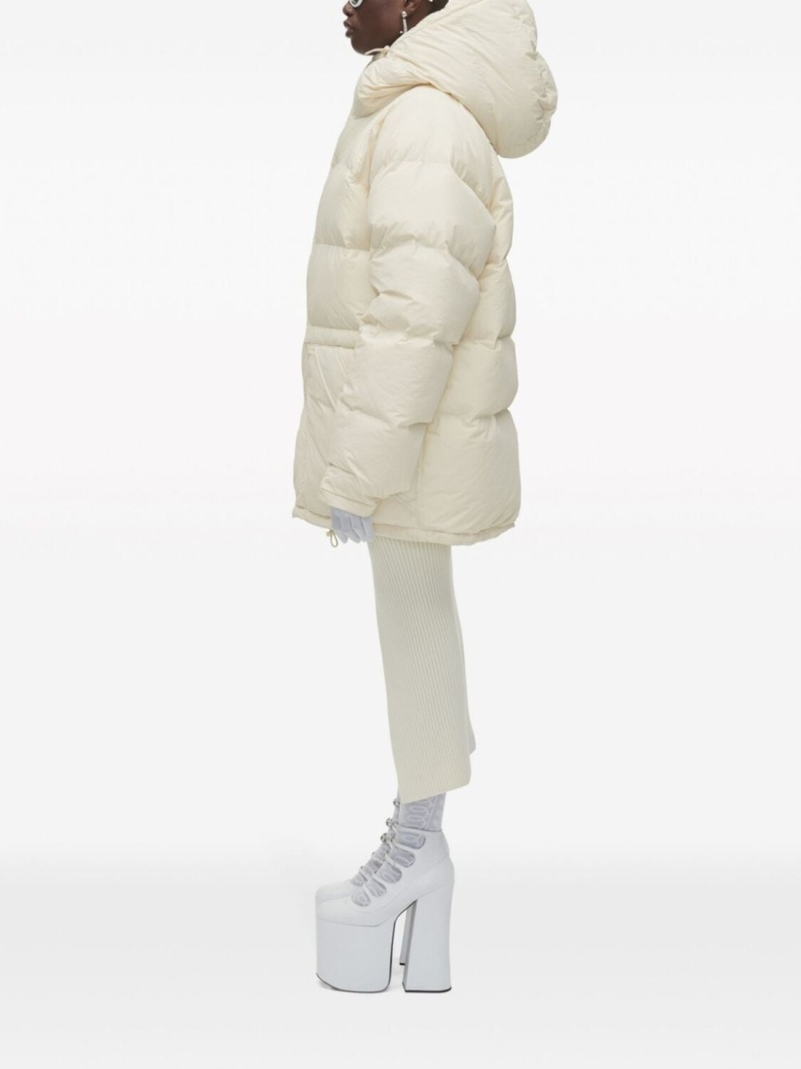 

Юбка миди с логотипом Marc Jacobs, бежевый