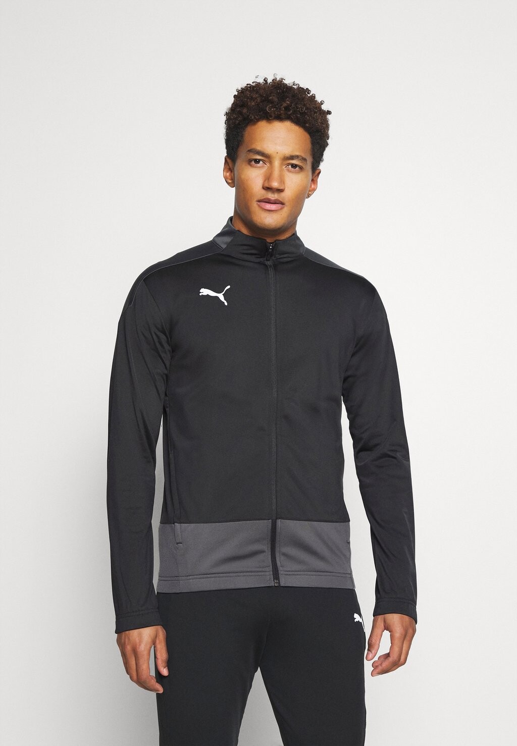 

Спортивная куртка TEAMGOAL TRAINING JACKET Puma, черный/асфальт