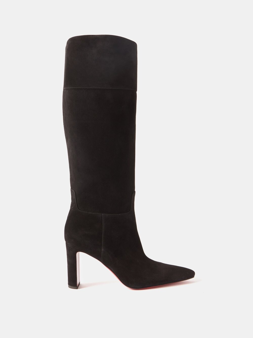 

Замшевые сапоги suprabotta 85 Christian Louboutin, черный