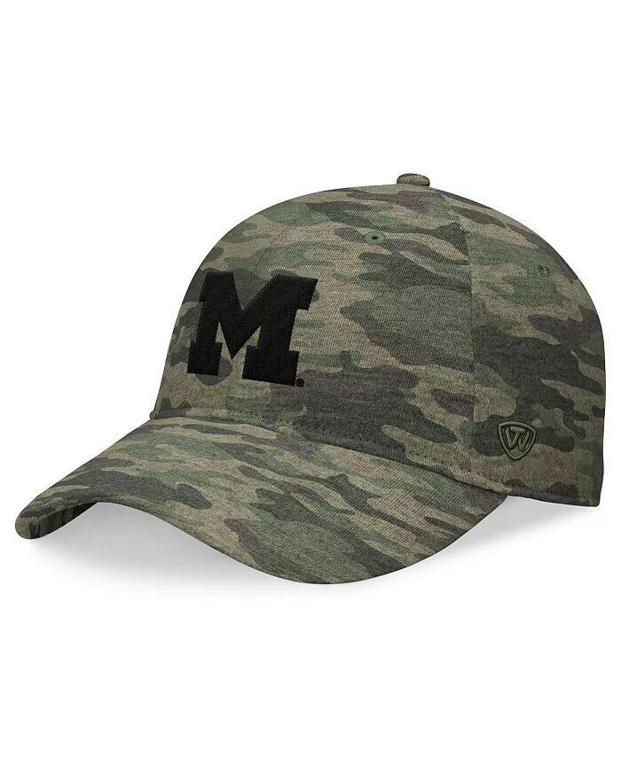 

Мужская регулируемая шапка с камуфляжным принтом Michigan Wolverines OHT Appreciation Hound Top Of The World, зеленый