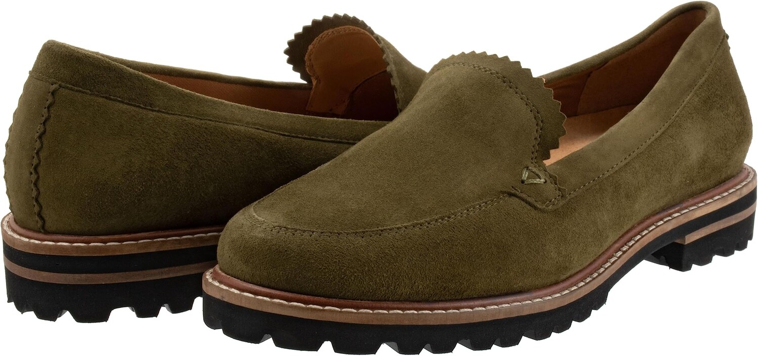 

Балетки Fayth Trotters, оливковая замша