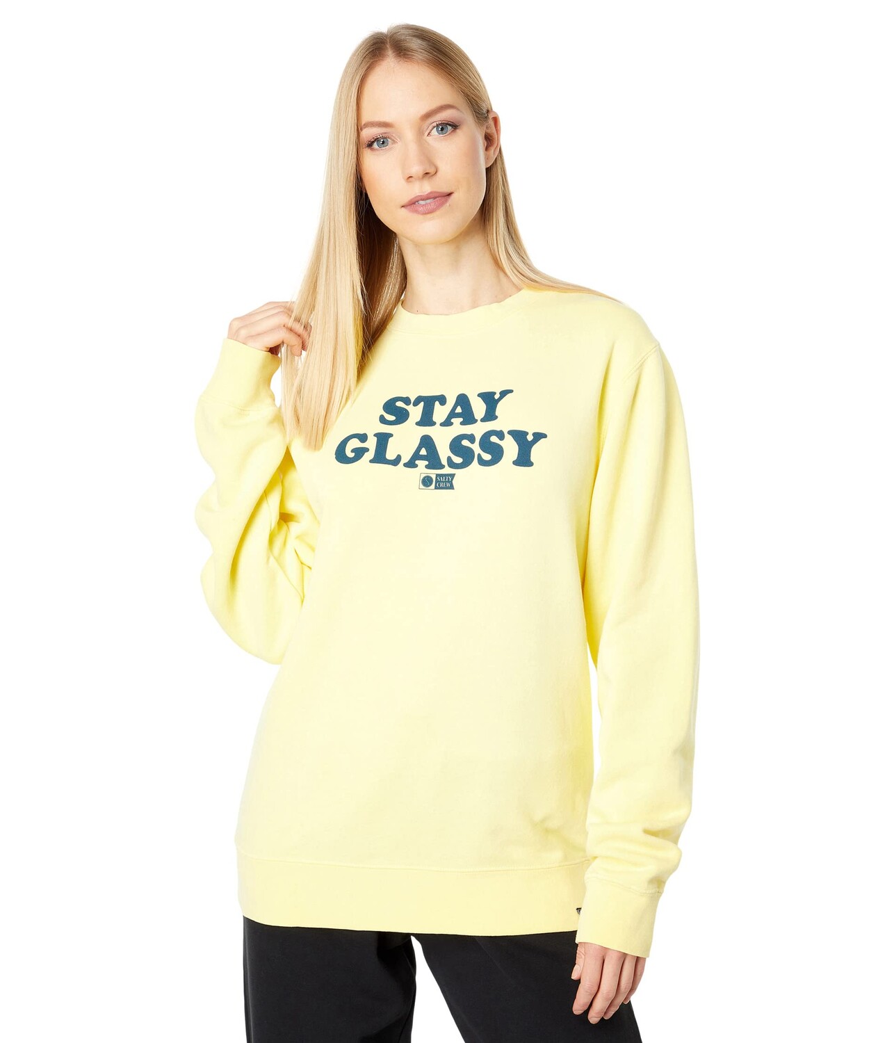 

Толстовка Salty Crew, Stay Glassy Boyfriend Crew Sweatshirt