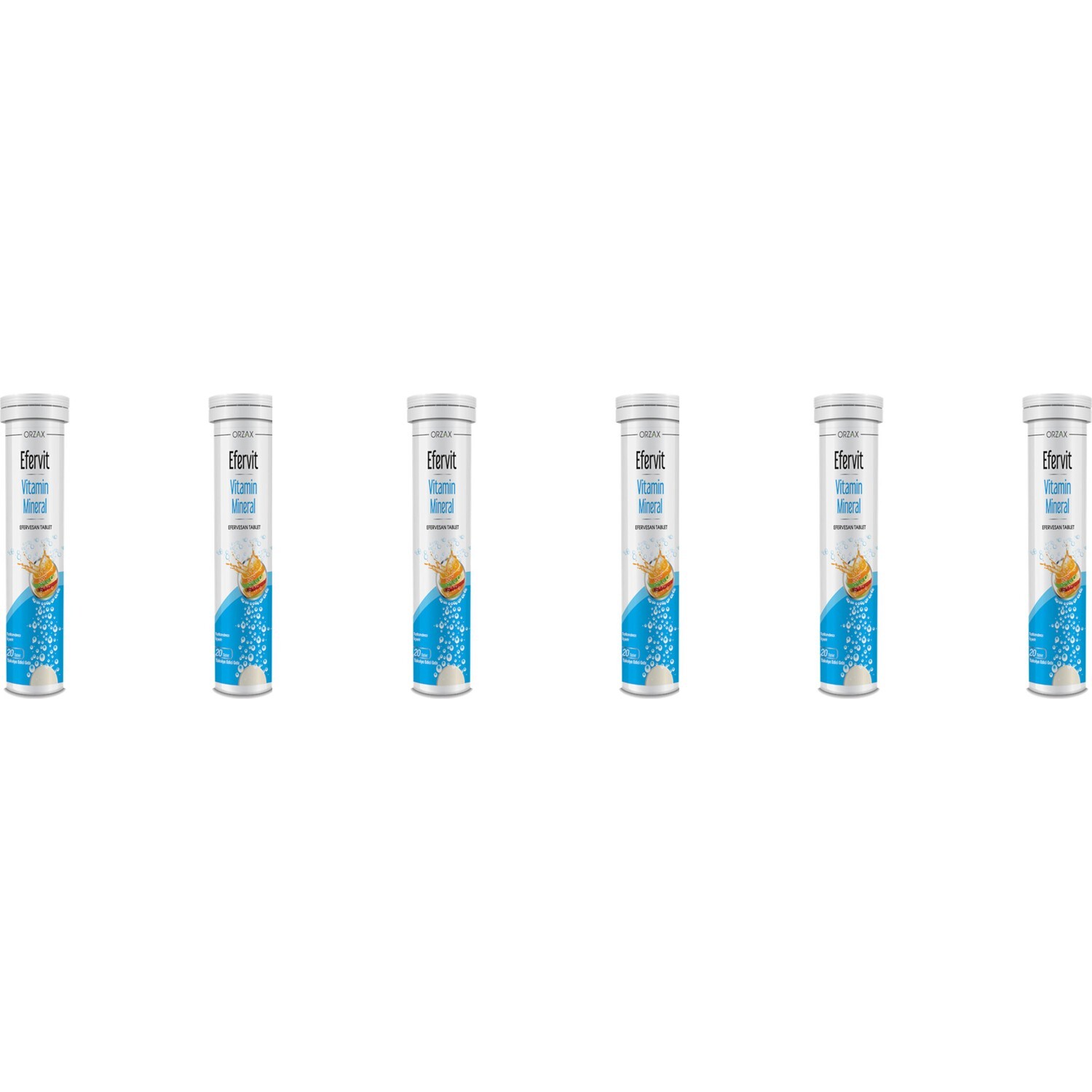 

ORZAX EFERVIT MULTIVITAMIN и Минерал 20 Таблетки 6-Pack