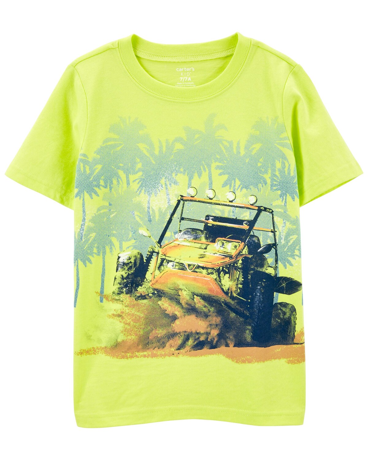 

Футболка Kid Tropical ATV из джерси Carter's, неоновый желтый