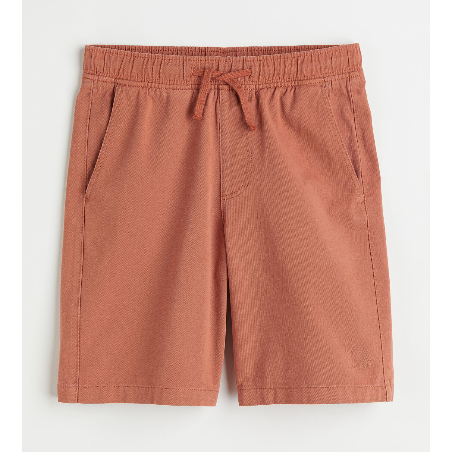 

Шорты-чинос из хлопкового твила H&M Solid-color, ржаво-оранжевый