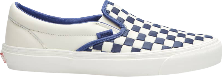 

Кеды Vans OG Classic Slip-On LX 50th Anniversary - Patriot Blue Checkerboard, белый