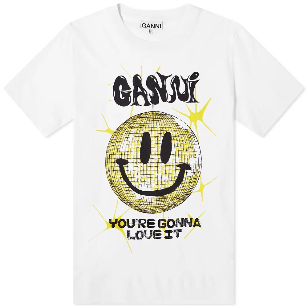 

Футболка GANNI Smiley Relaxed Tee