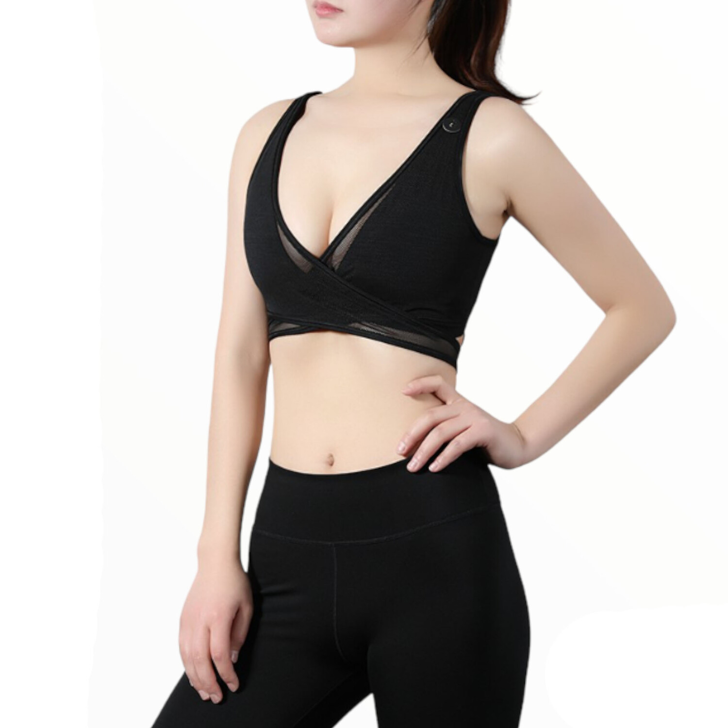 

Спортивный бюстгальтер Nike Air Mesh, черный