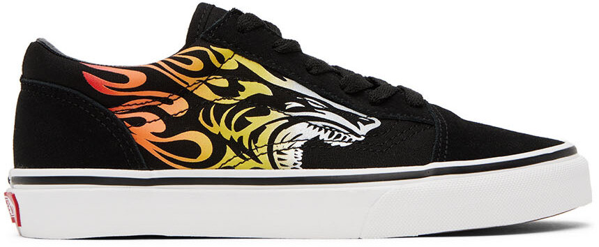 

Детские черно-красные кроссовки Old Skool для больших детей Vans