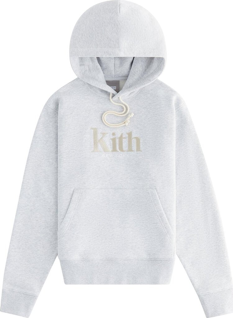 

Худи Kith Women Jane New York Hoodie II Light Heather Grey, серый