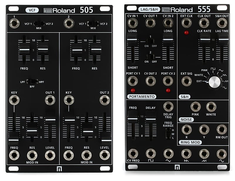 

Комплект модулей фильтров Roland System-500 505 Eurorack с служебным модулем Roland System-500 555 Eurorack SYS-505=1 SYS-555=1