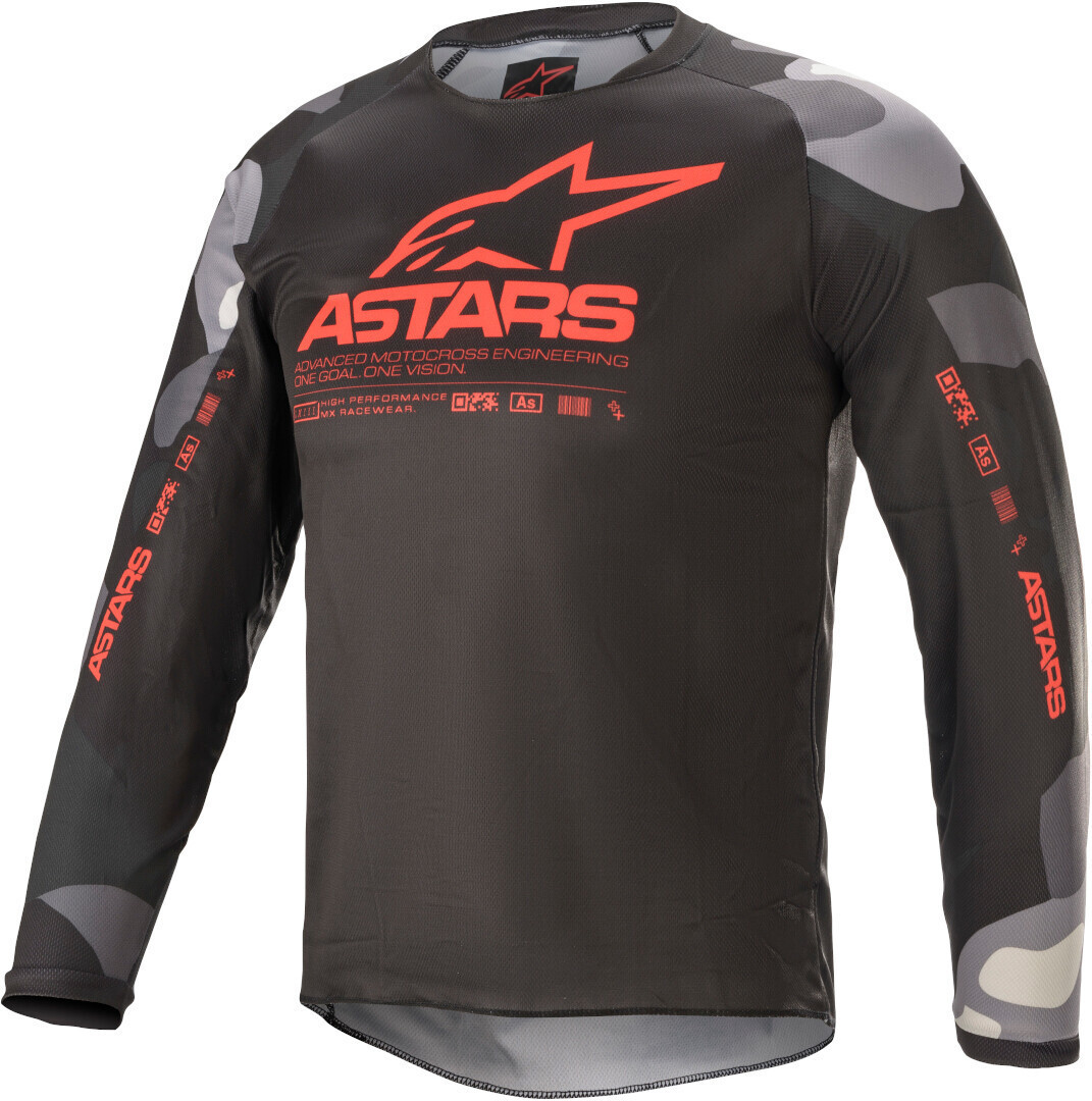 

Мотокросс джерси Alpinestars Racer Tactical Youth, черный/красный