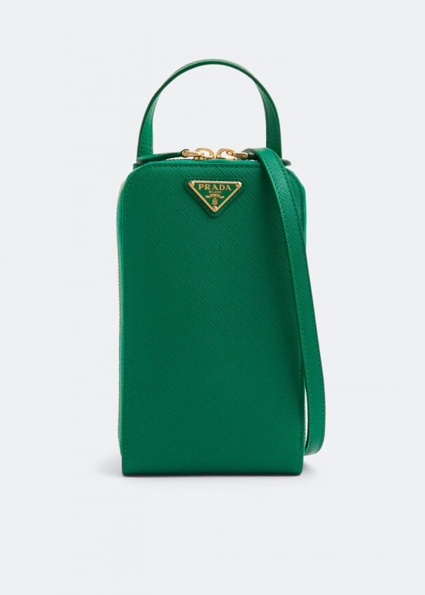 

Сумка PRADA Saffiano leather mini-bag, зеленый