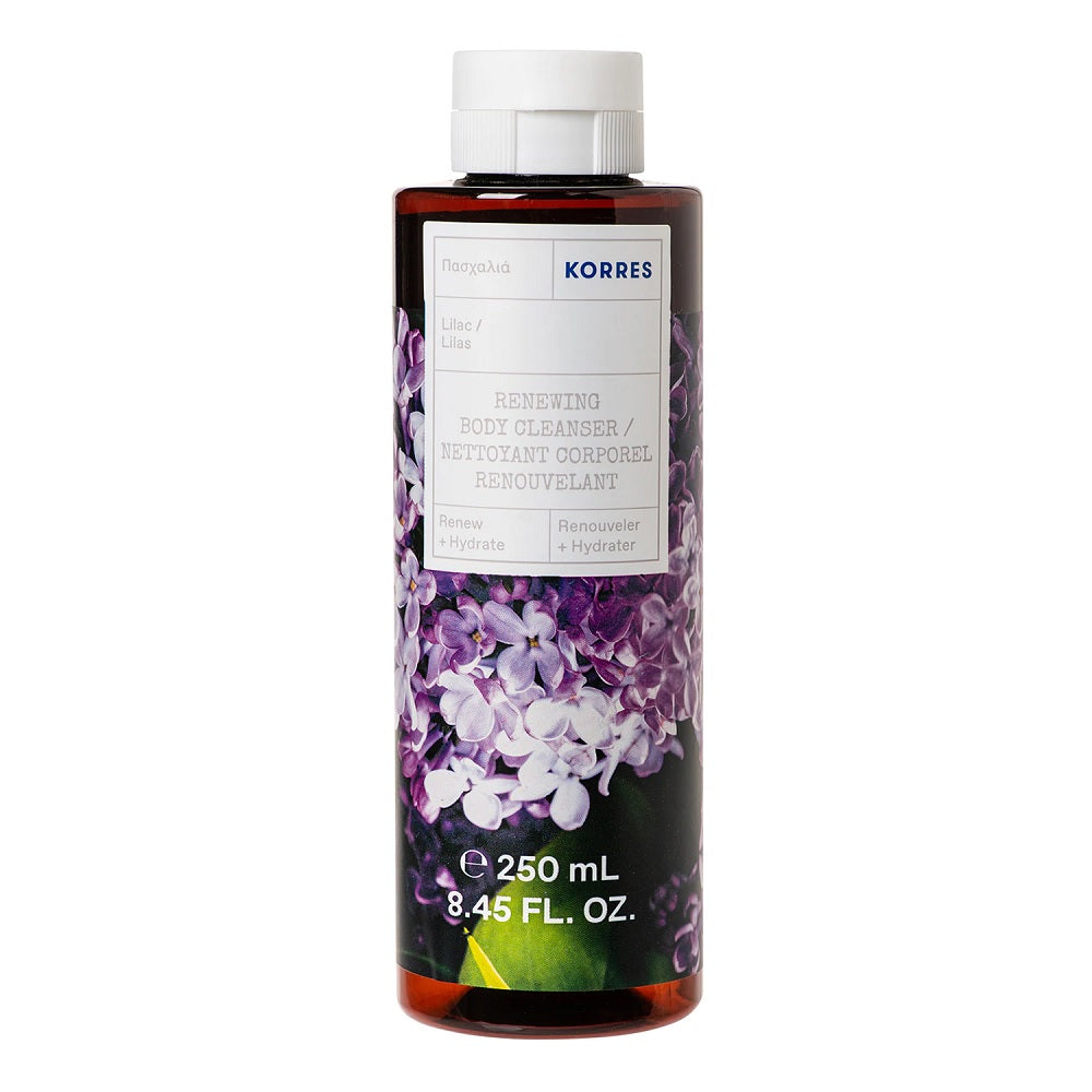 цена Korres Гель для мытья тела Lilac Renewing Body Cleanser восстанавливающий 250мл