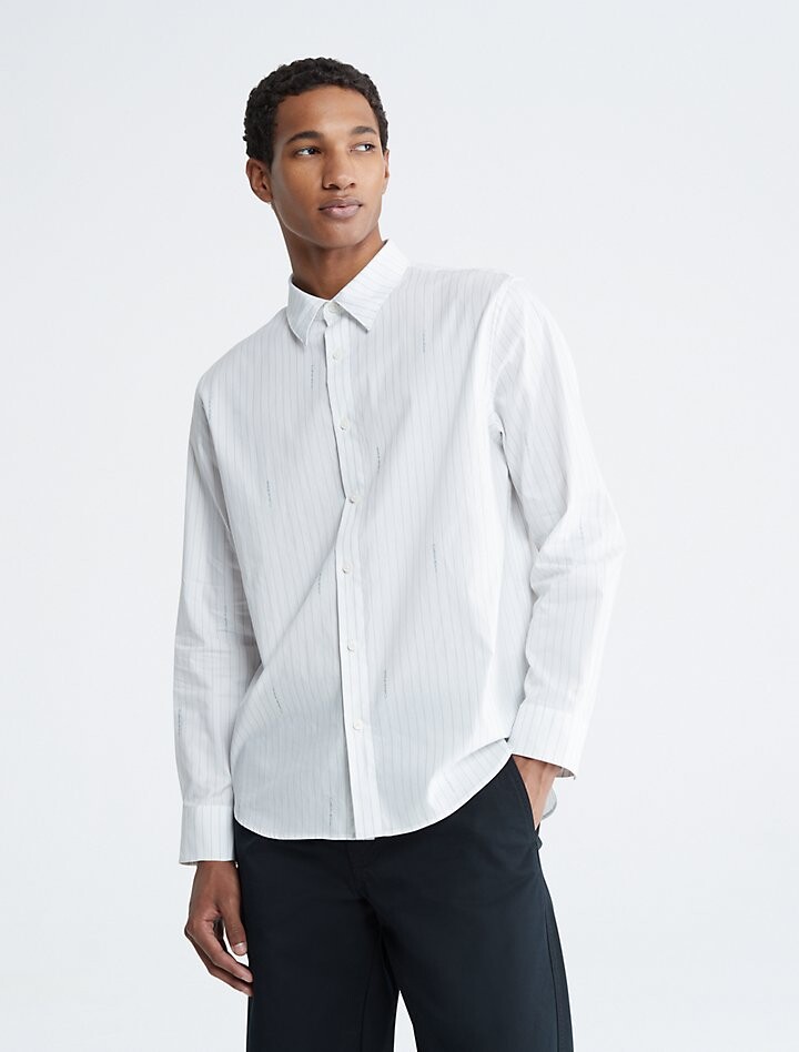 

Рубашка Calvin Klein Long Sleeve Oversized Button Down, белый