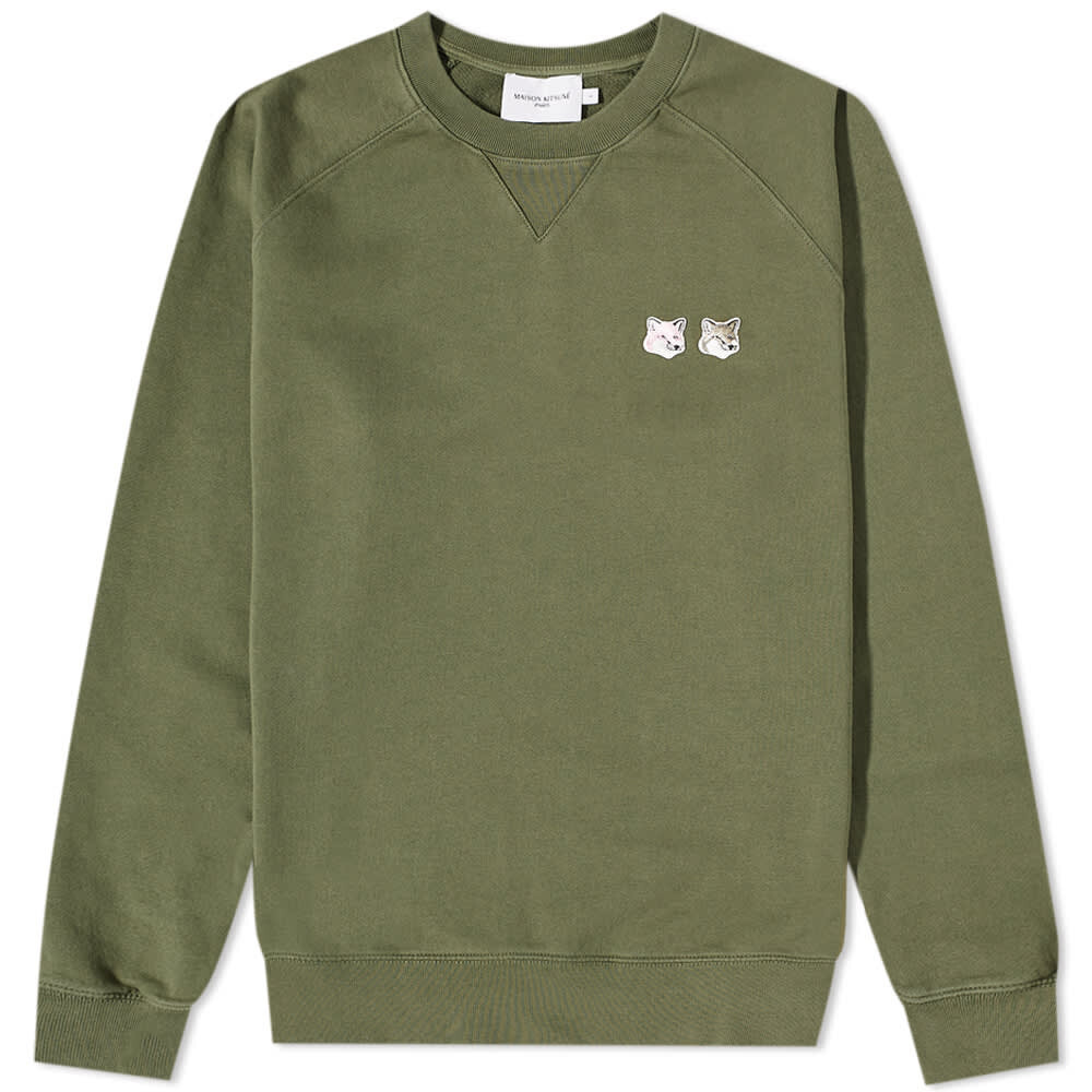 

Толстовка Maison Kitsune Monochrome Fox Head Classic Crew Sweat, Серый