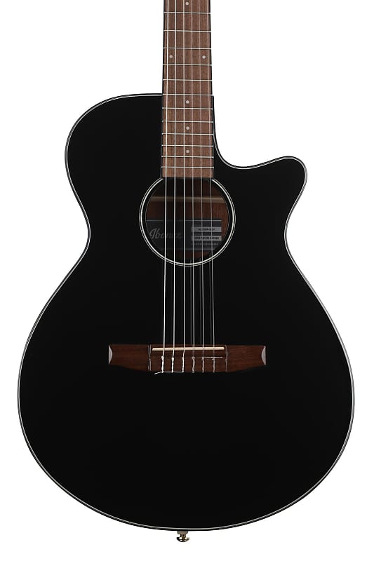 ibanez aeg50n bkh электроакустическая гитара с нейлоновыми струнами цвет чёрный Ibanez AEG50N Электроакустическая Гитара - Черный Глянец AEG50NBKH