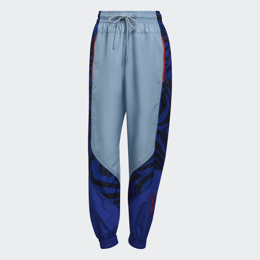 

Спортивные брюки adidas by Stella McCartney printed woven track, синий/голубой/черный