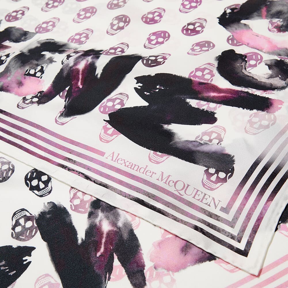 

Шарф Alexander McQueen Water Colour Logo Scarf