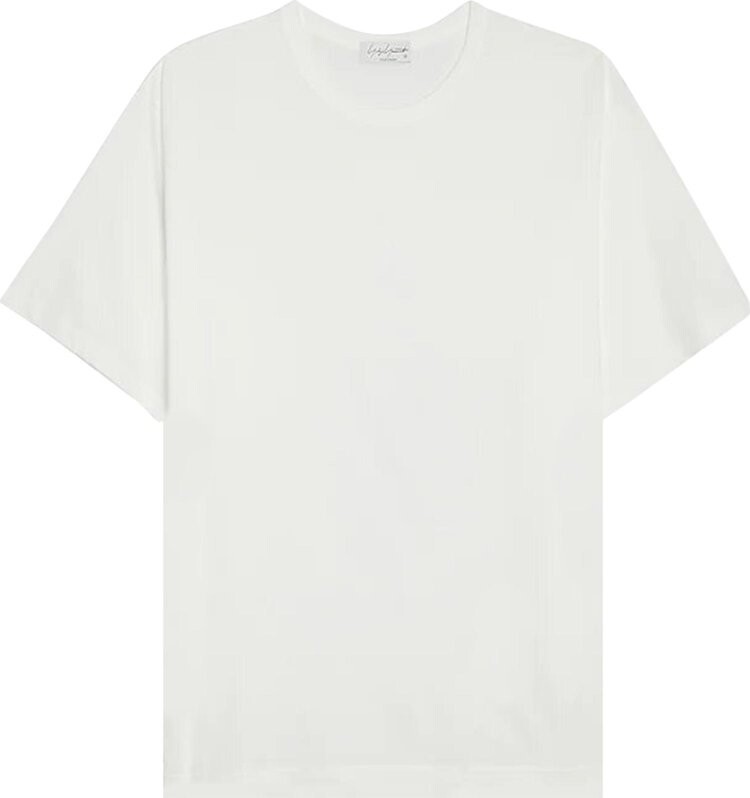 

Футболка Yohji Yamamoto Pour Homme Round Neck Half-Sleeve T-Shirt Off White, кремовый