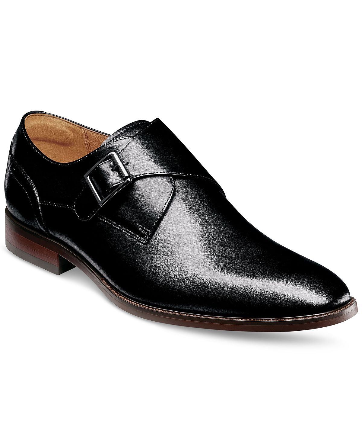 Мужские классические туфли ravello monk с ремешками Florsheim, черный - фото