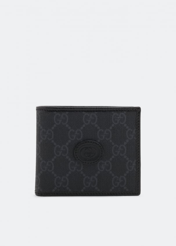 Кошелек GUCCI Interlocking G wallet , черный