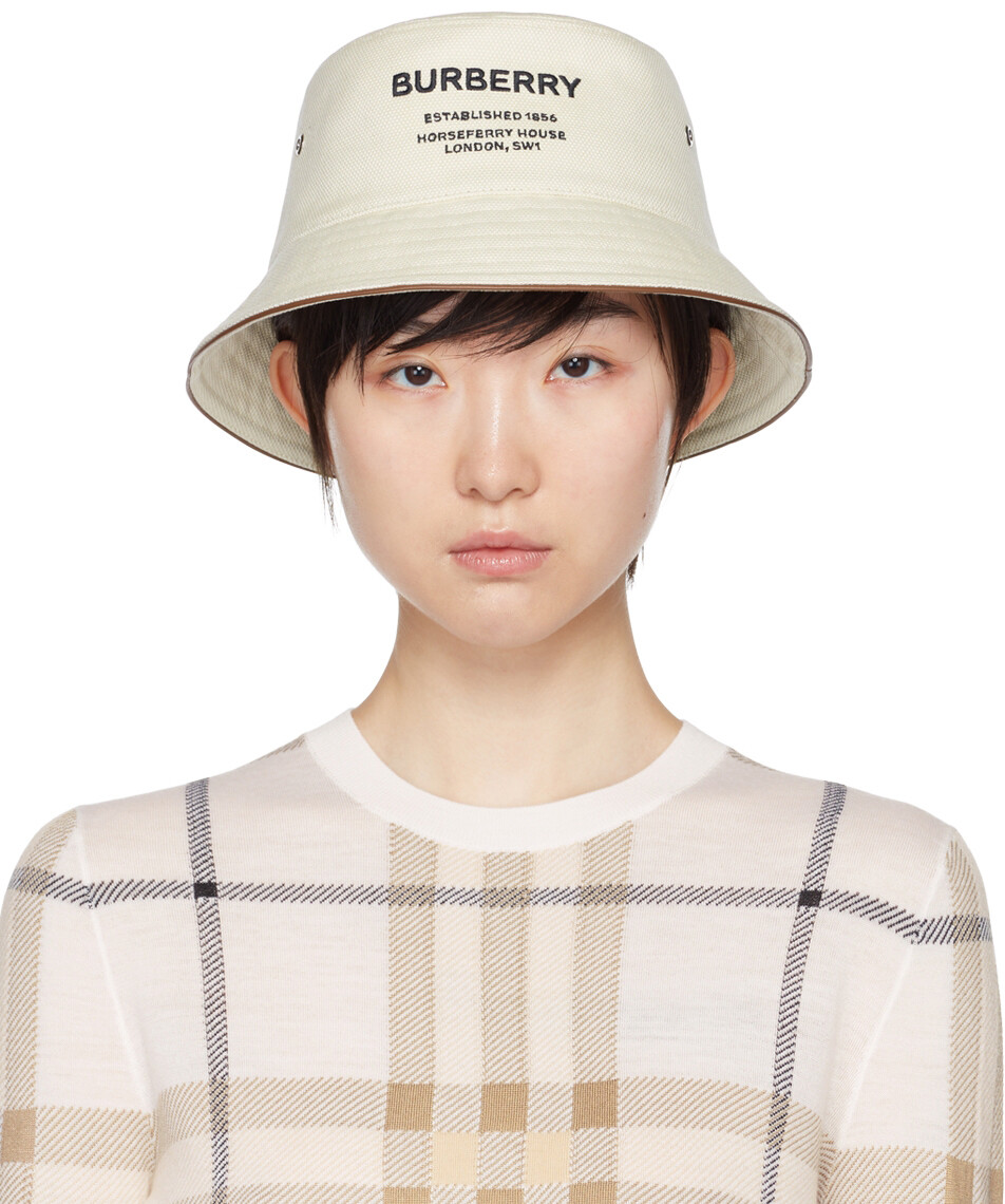 

Панама Off-White с мотивом Horseferry Burberry