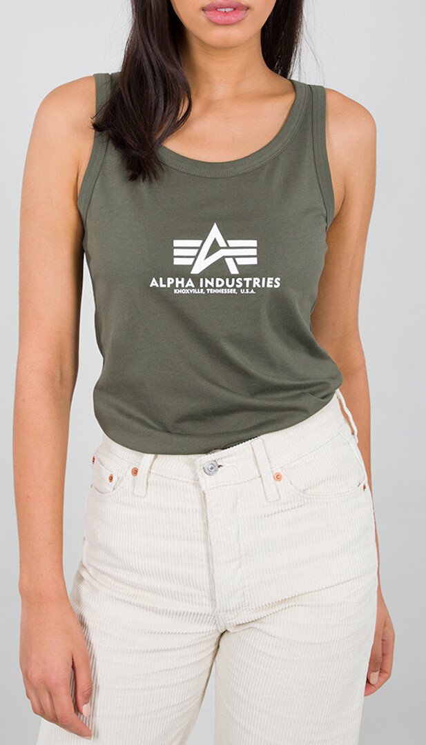 

Топ Alpha Industries Basic женский танк, оливковый