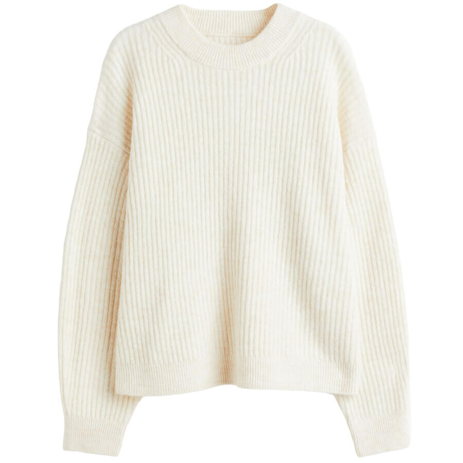 

Свитер H&M Everyday Fashion Knit, кремовый