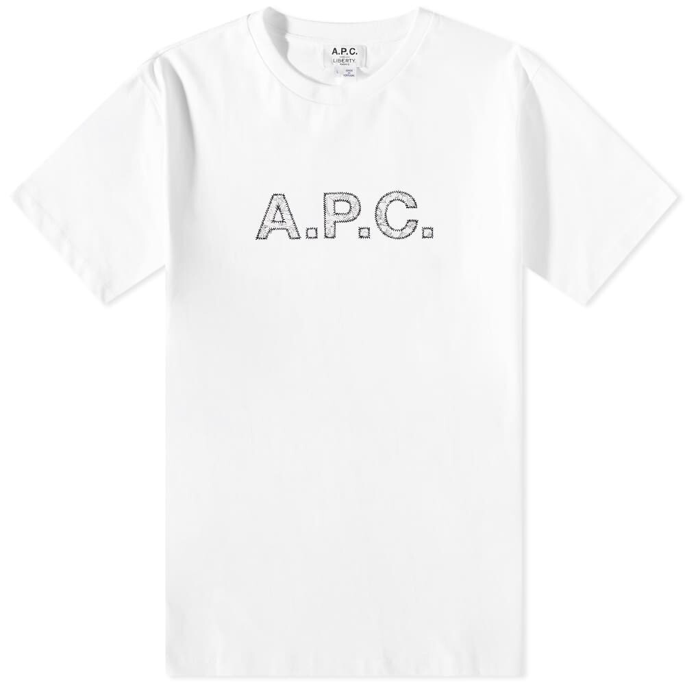 

Футболка A.P.C. x Liberty Dragon Logo Tee, Белый