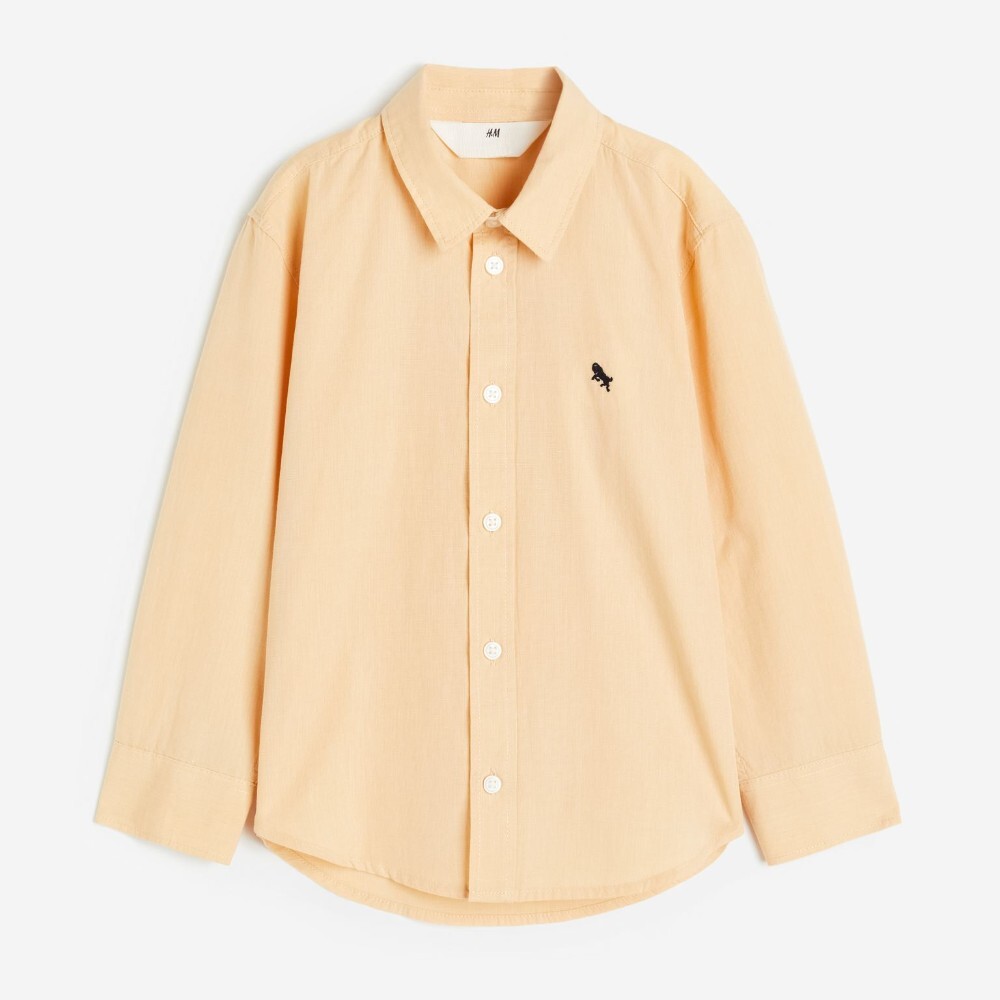 

Рубашка H&M Cotton, светло-желтый