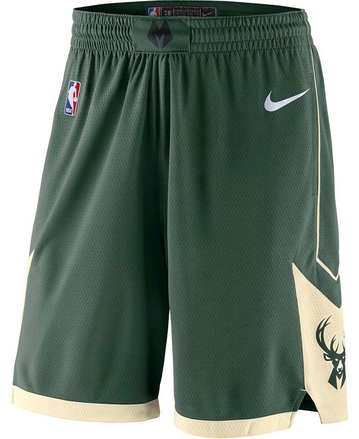 Мужские зеленые шорты milwaukee bucks icon edition swingman 2019/20 Nike, зеленый printio спортивная футболка 3d milwaukee bucks