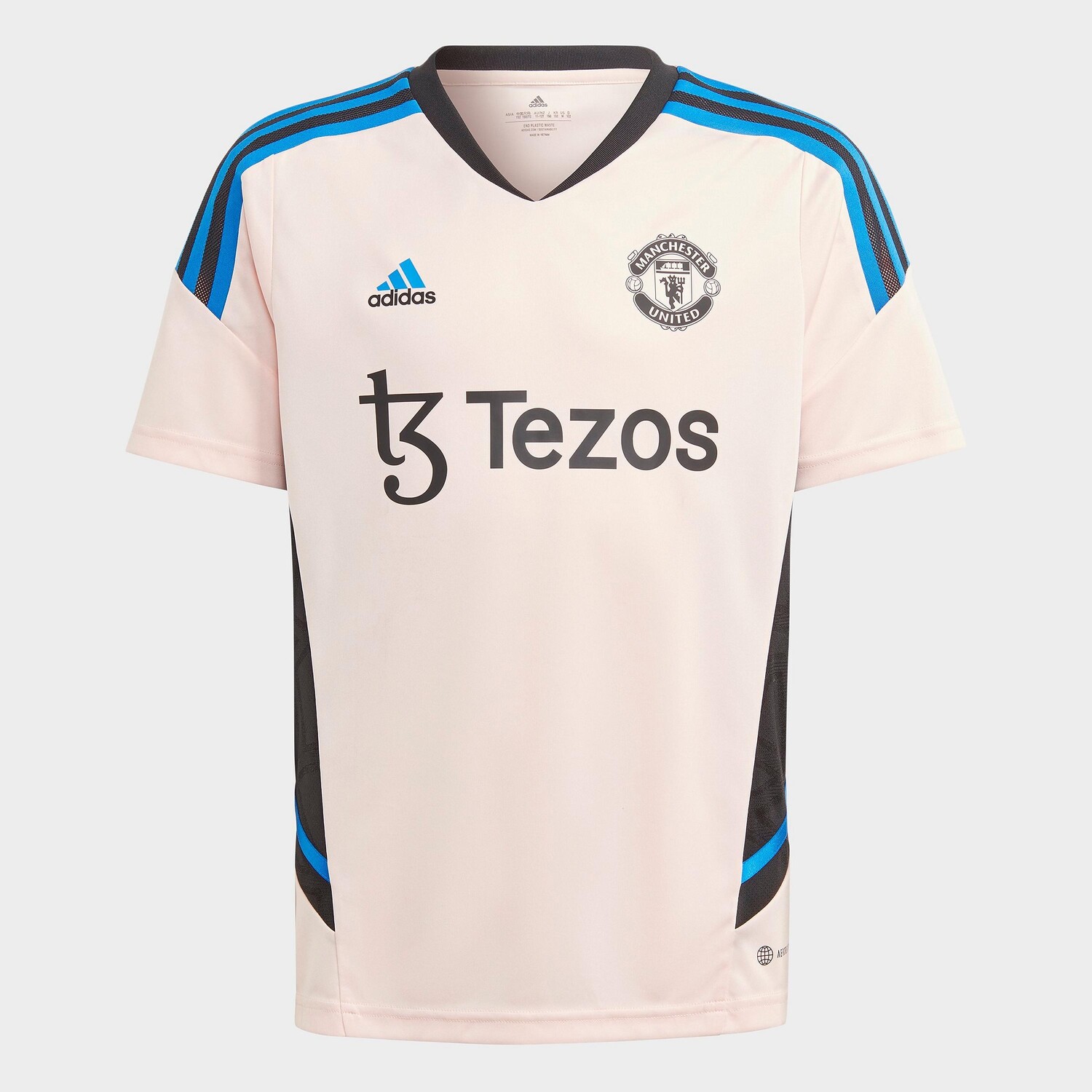 

Детское футбольное джерси Adidas Manchester United Condivo 22 Training, розовый
