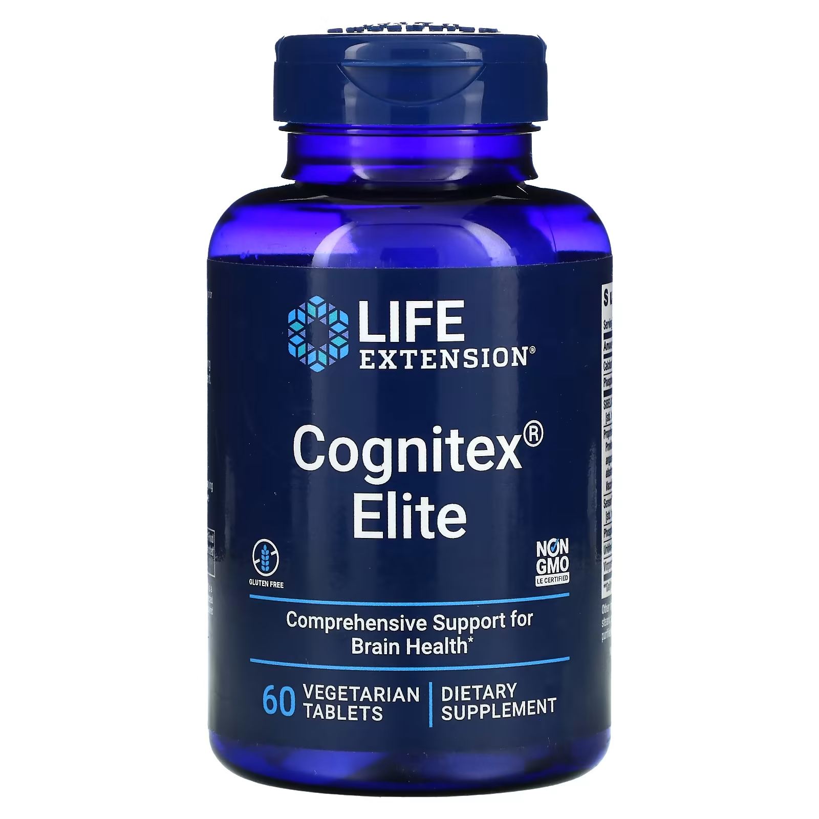 Пищевая Добавка Life Extension Cognitex Elite, 60 вегетарианских таблеток добавка для поддержки нервной системы life extension comfortmax 60 вегетарианских таблеток