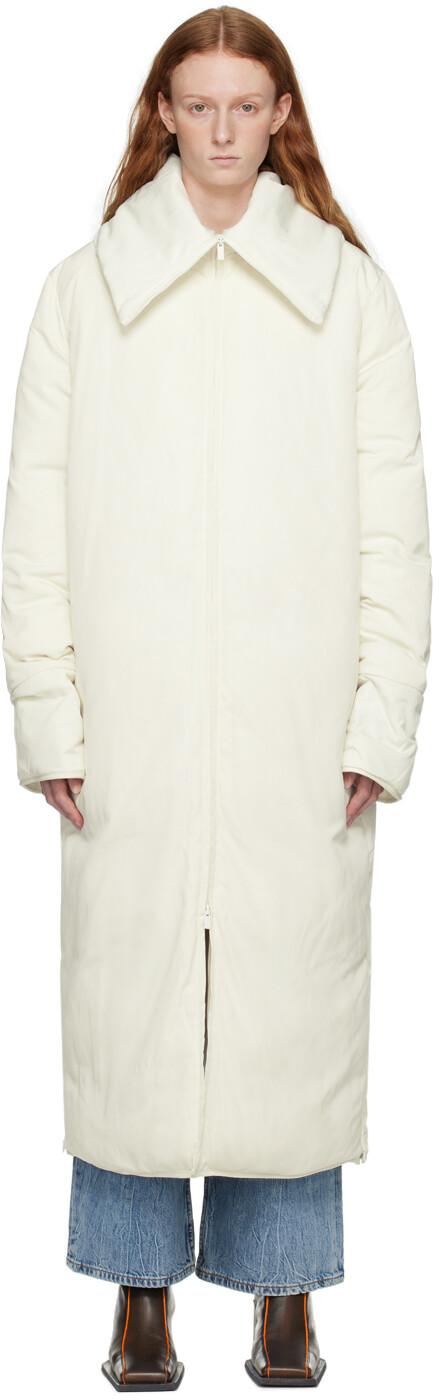

Пуховое пальто Off-White Claryfame by Malene Birger, Серый