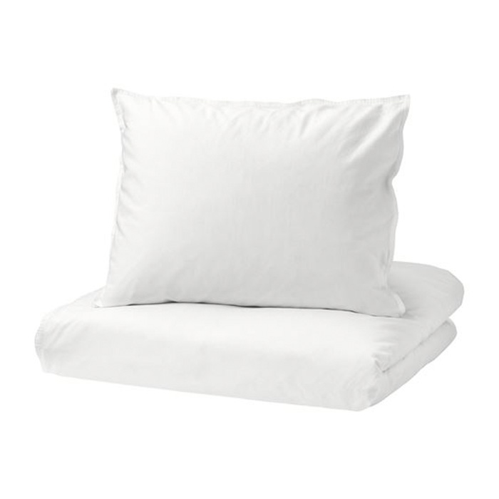 комплект постельного белья ikea angslilja 3 предмета серый Комплект постельного белья Ikea Angslilja, белый