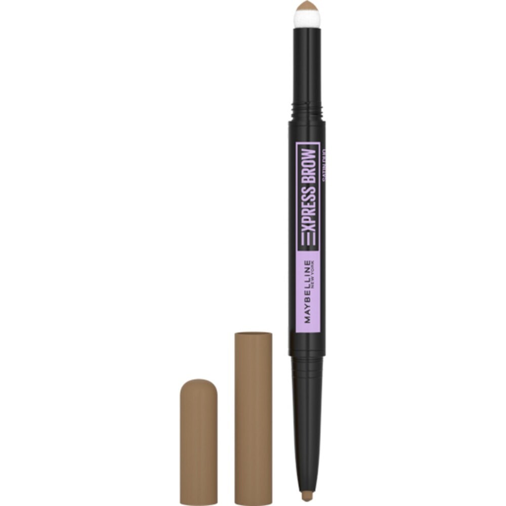 

Maybelline Карандаш для бровей Express Brow Satin Duo двусторонний 01 Темно-русый 0,71г