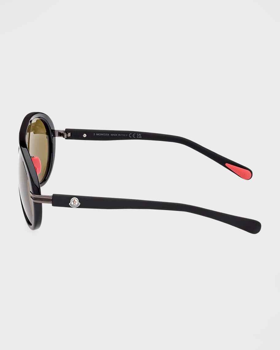 

Двухцветные солнцезащитные очки-авиаторы Navigaze из ацетата Moncler Lunettes