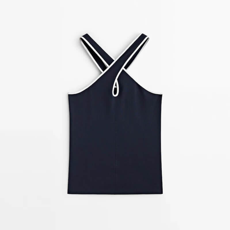 

Майка Massimo Dutti, темно-синий