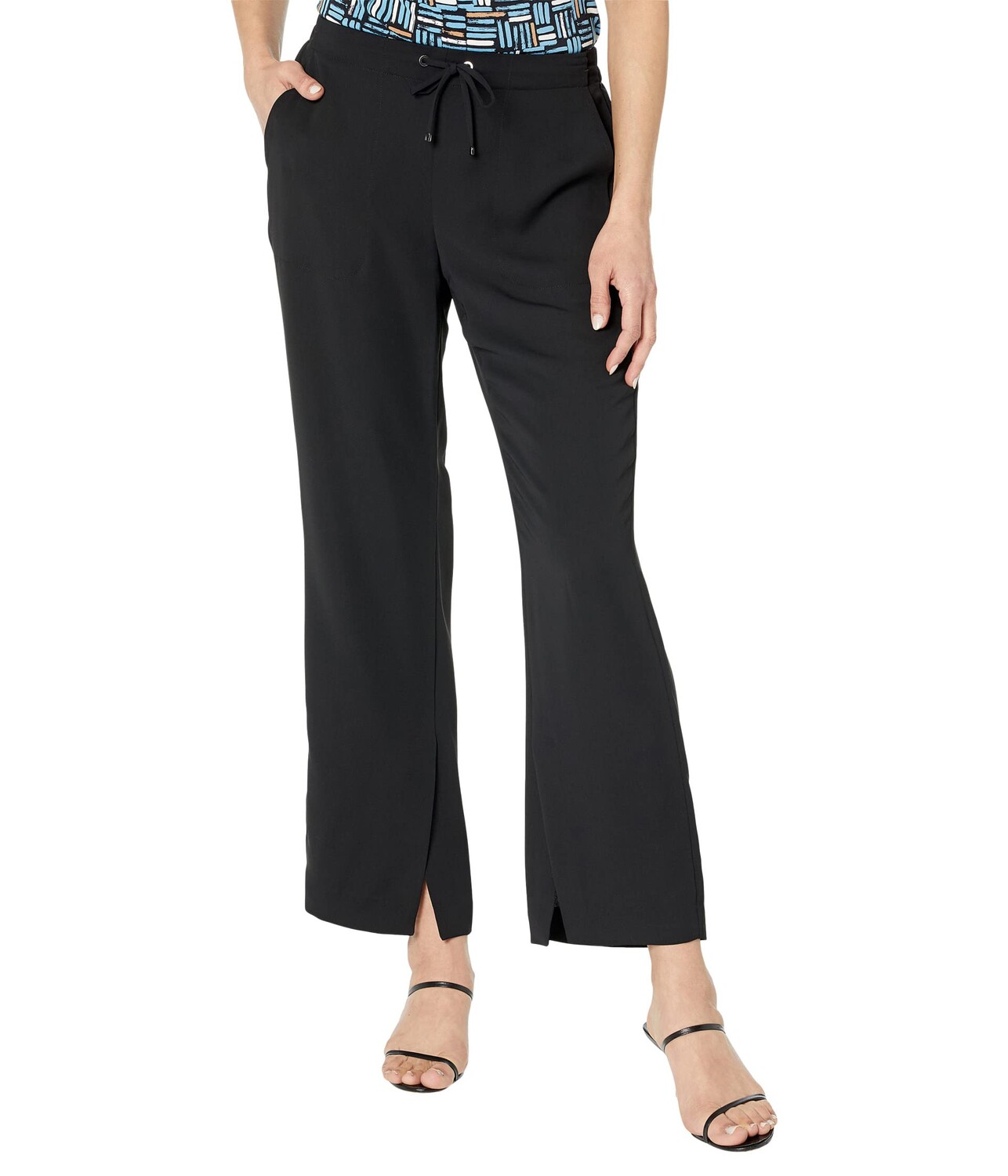 

Брюки NIC+ZOE, Matte Satin Split Leg Pants