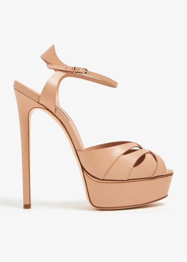

Сандалии Casadei Flora, бежевый