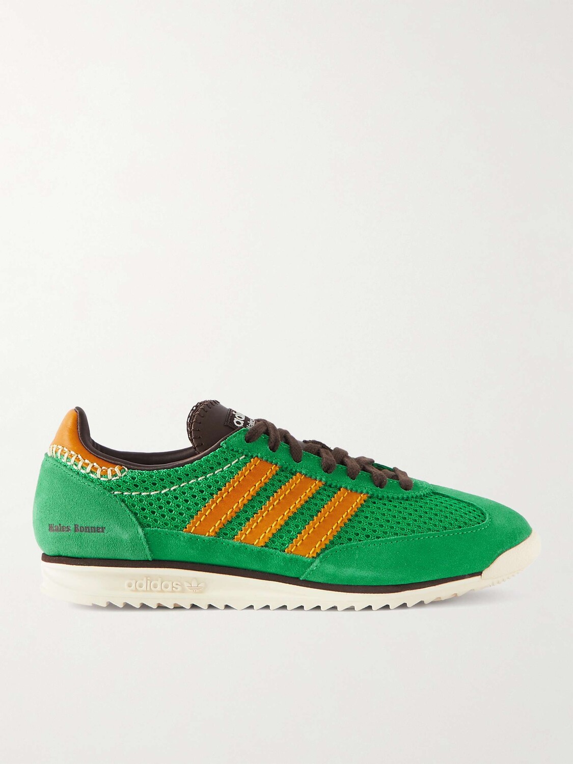 

Уэльские кроссовки Bonner SL72 из замши и сетки Adidas, зеленый