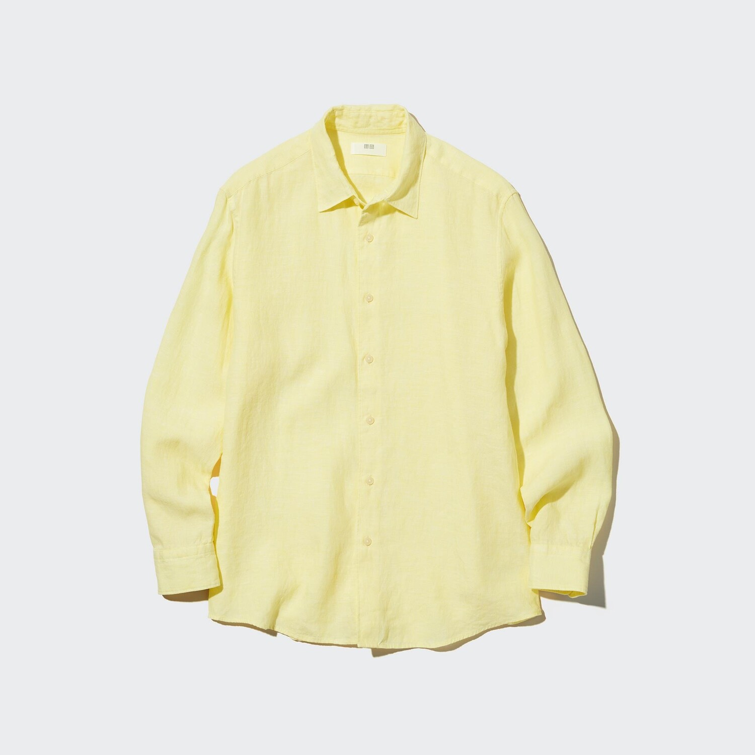 

Рубашка UNIQLO льняная премиум-класса, желтый