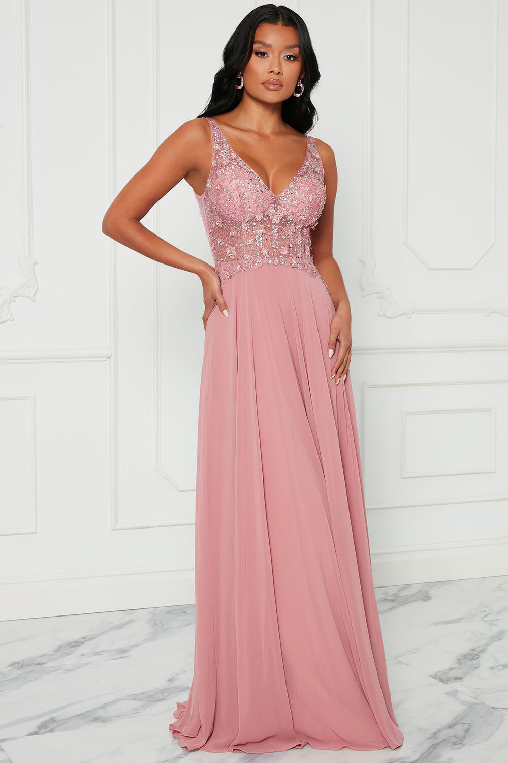 

Платье Fashion Nova W21146, роза