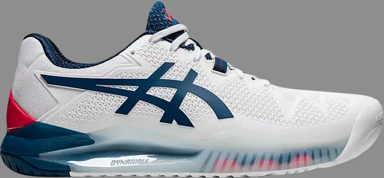 

Лимитированные кроссовки gel resolution 8 'white mako blue' Asics, белый