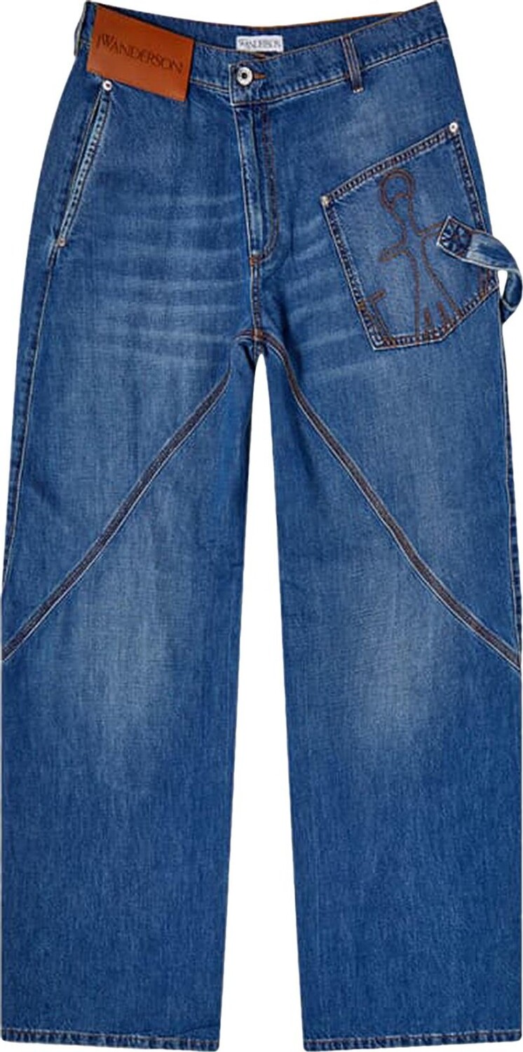 

Джинсы JW Anderson Twisted Workwear Jeans 'Light Blue', синий