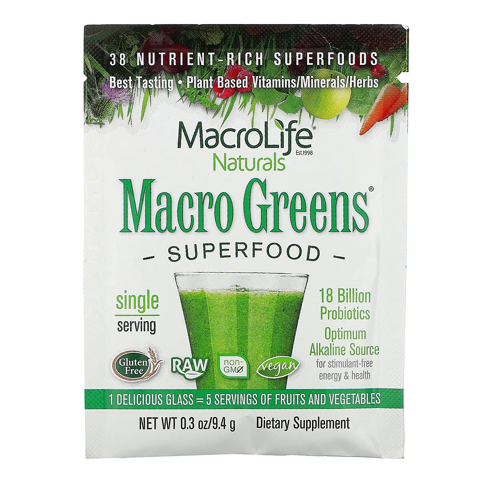 Пищевая Добавка Macrolife Naturals Macro Greens суперпродукт macrolife naturals macro greens 850 г