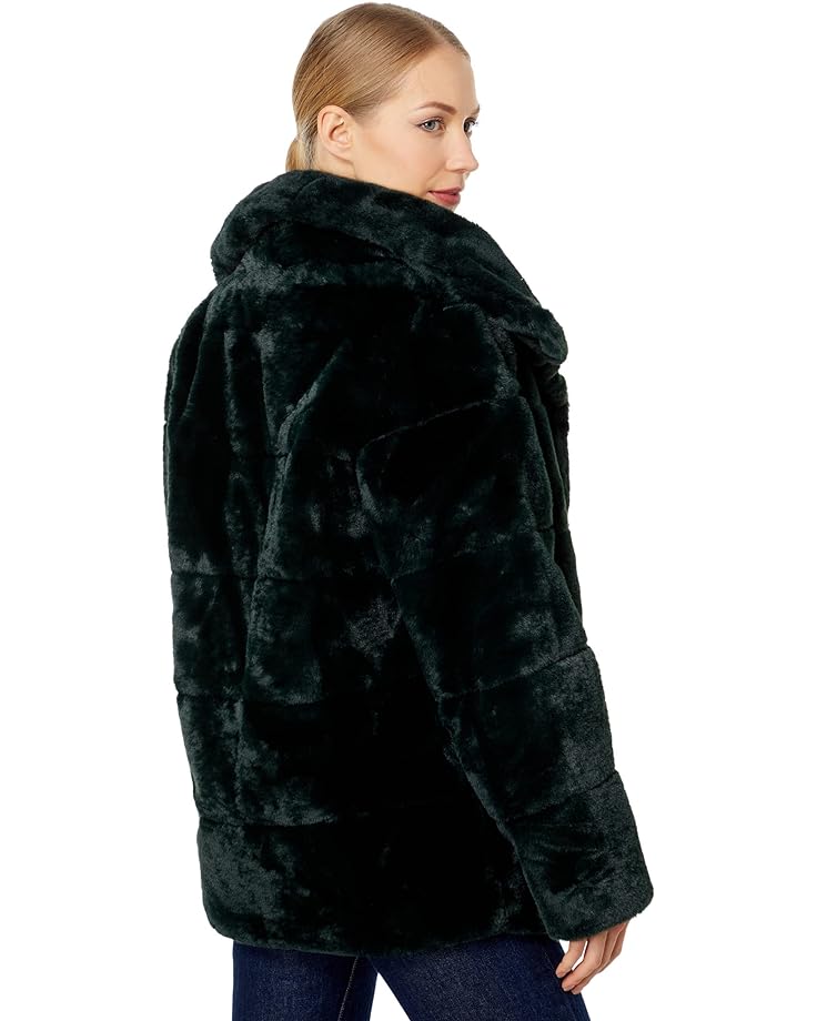 Пальто NVLT Ladies Bunny Faux Fur Coat, цвет Forest Green цена и фото