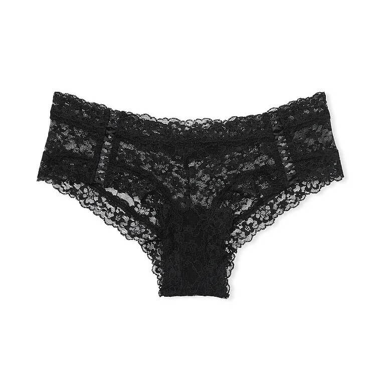 

Трусики Victoria's Secret The Lacie Posey Lace Waist Cotton, черный