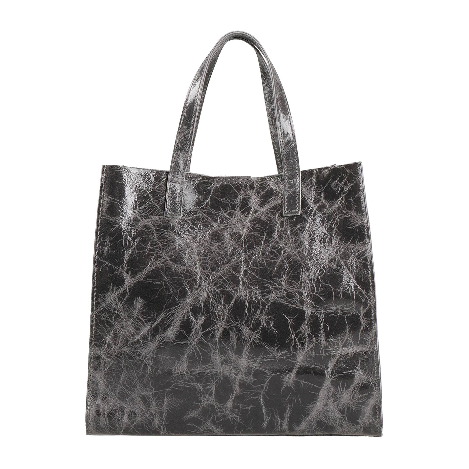 

Сумка-шоппер Laura Di Maggio Medium Metallic, стальной